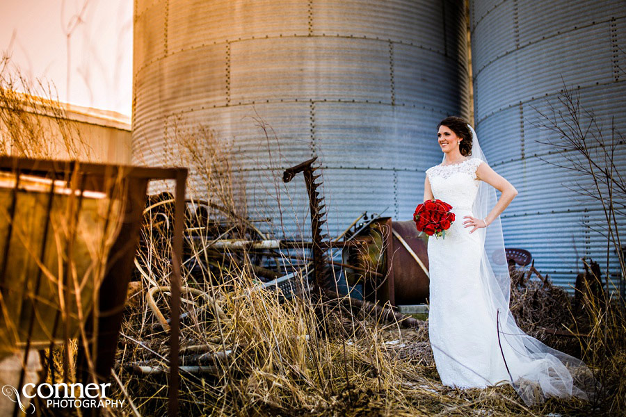 farm bride portrait