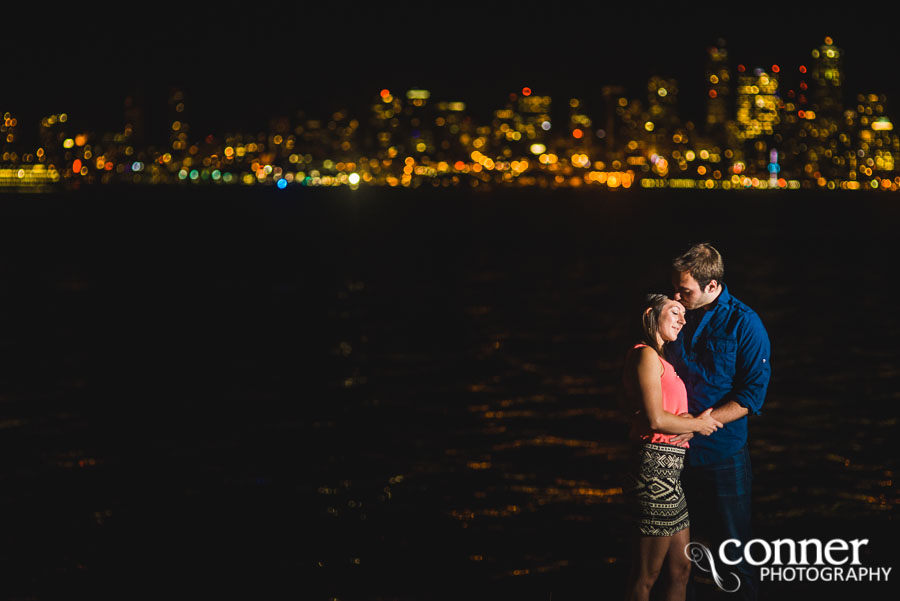downtown seattle skyline engagement photos