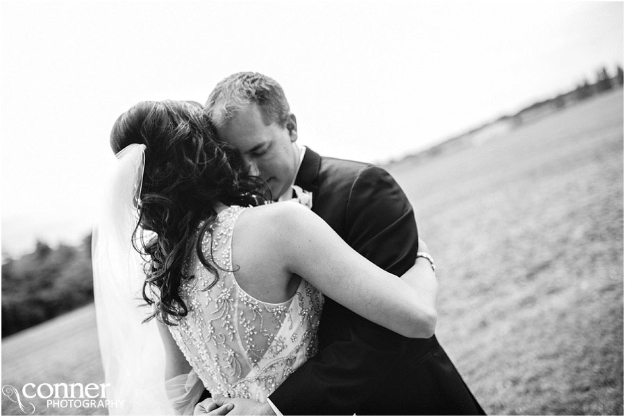 bride and groom first look