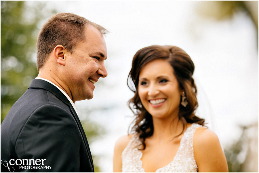 groom smiling