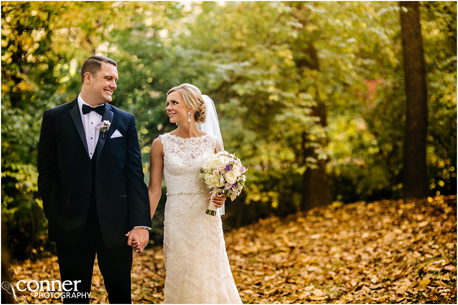 bride and groom sunset