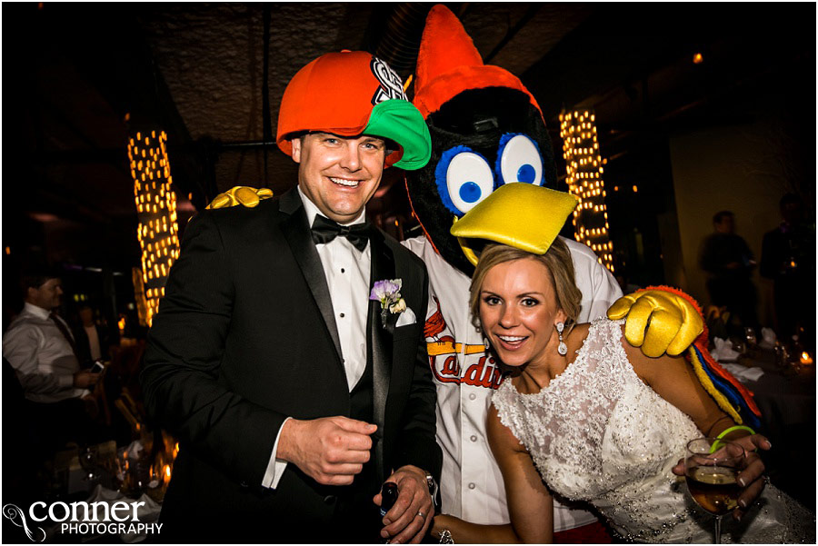 st louis cardinals fredbird wedding reception