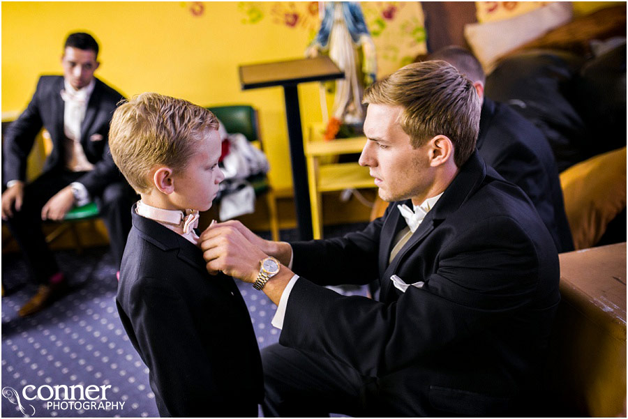 groom getting ready