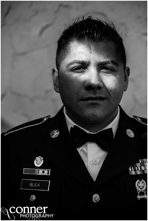 st louis winery wedding military groom portrait