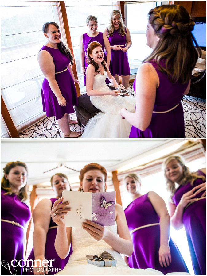 bride with parents