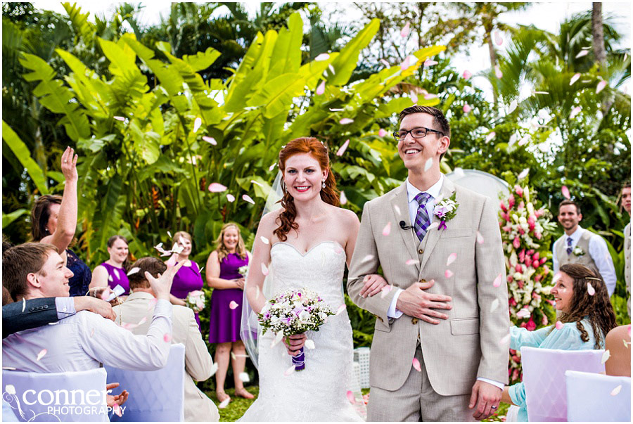 st lucia destination wedding flower petals