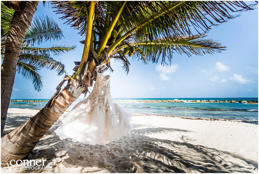 mexico destination wedding photo dress