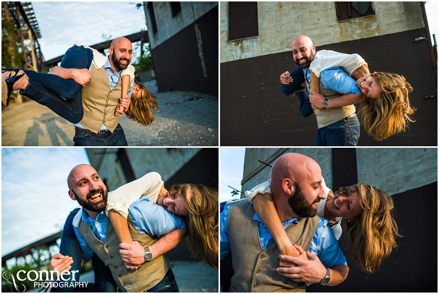 st louis cardinals ballpark village engagement photos