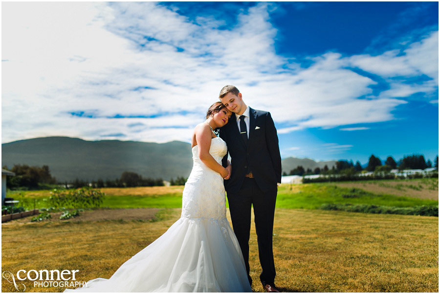 British Columbia Mountains Wedding couple love