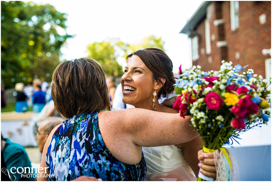 outdoor st louis wedding at home