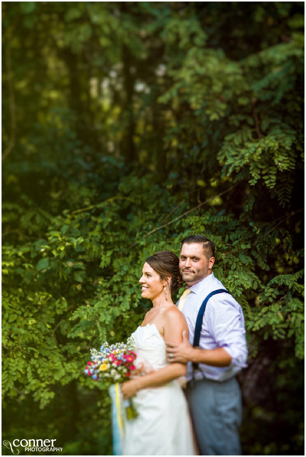 outdoor st louis wedding at home