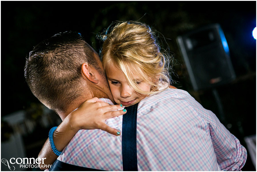 outdoor st louis wedding at home