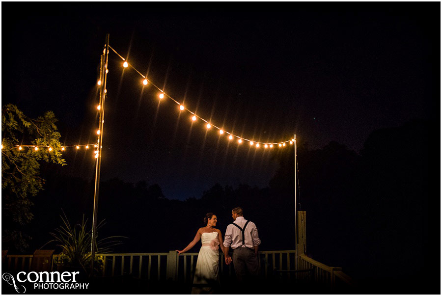 outdoor st louis wedding at home