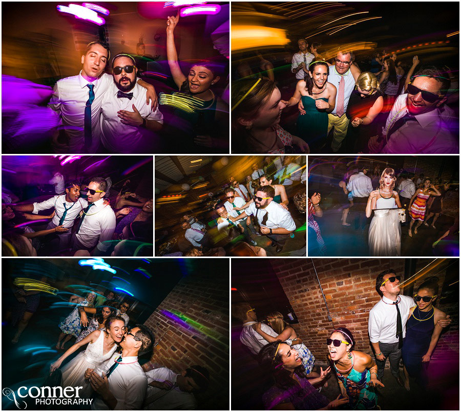 third degree glass factory wedding reception