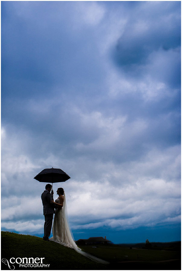 chaumette wedding sunset silhouette