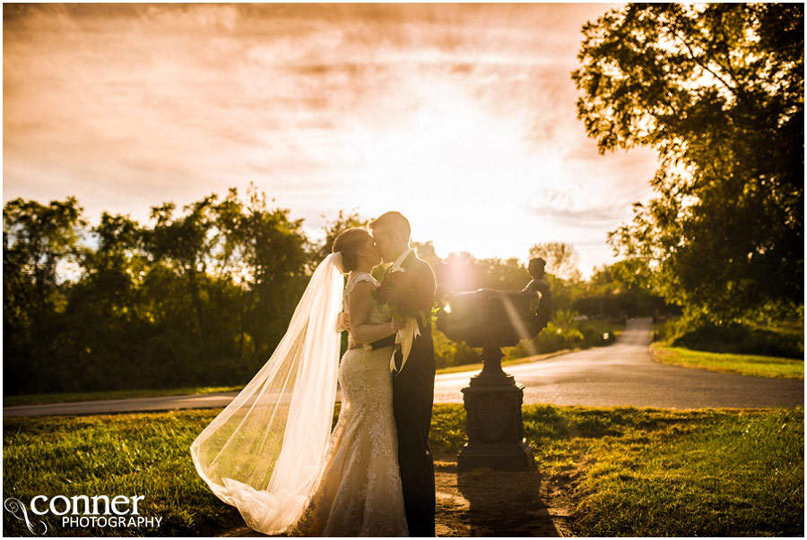 belvoir winery wedding sunset