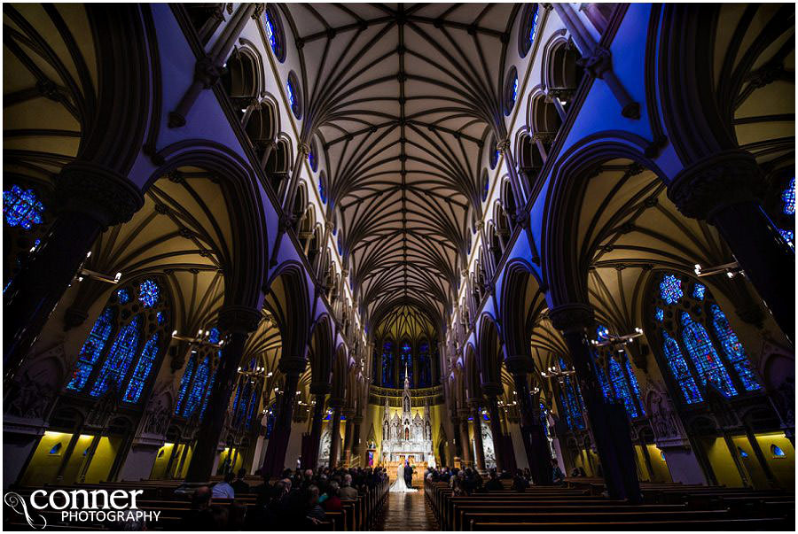 st francis xavier college church slu wedding