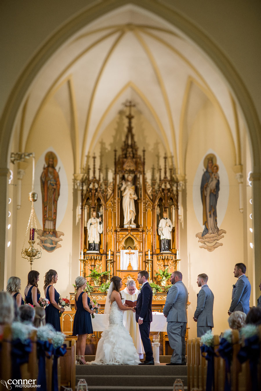 smithton illinois wedding photo in church