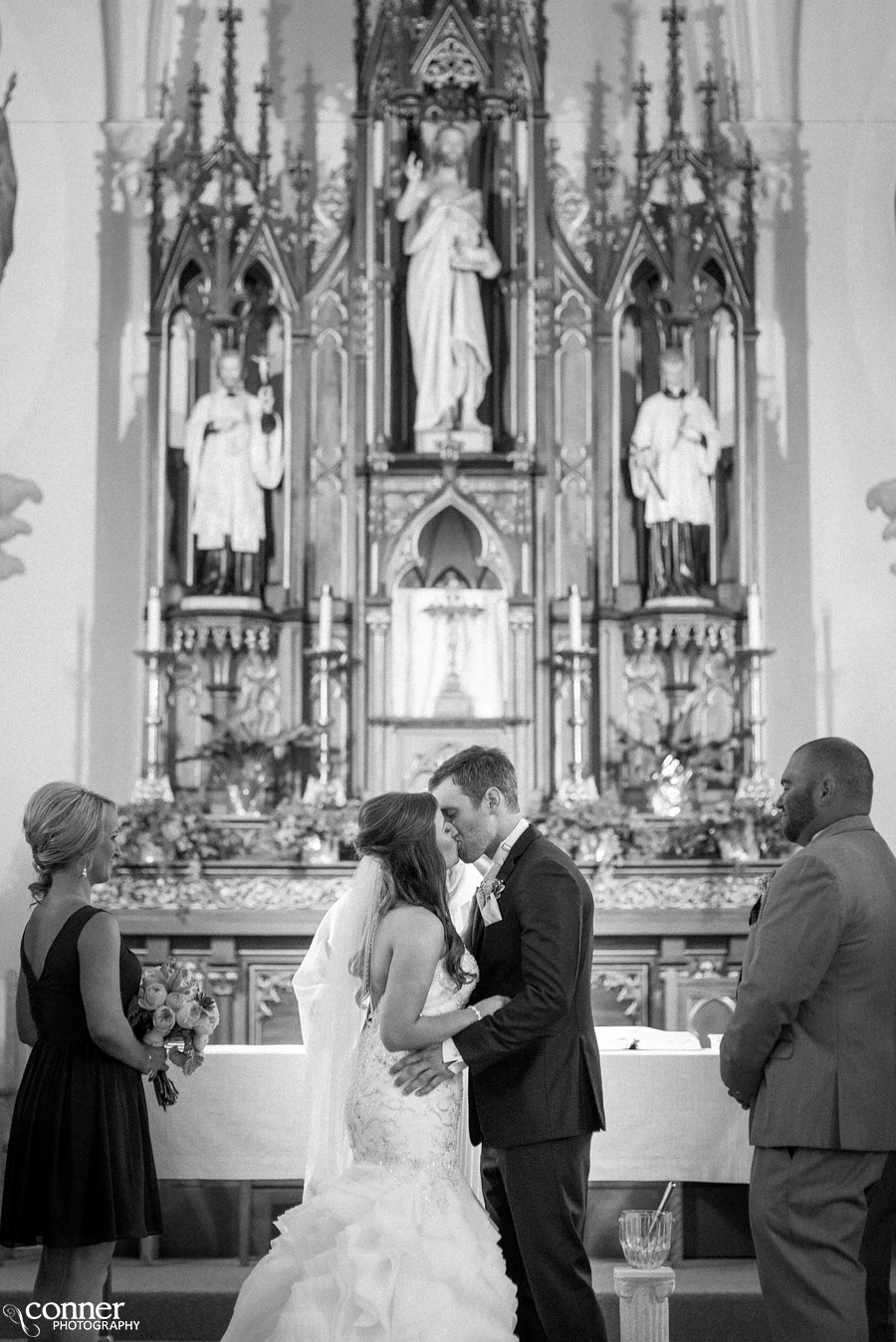 smithton illinois wedding photo in church