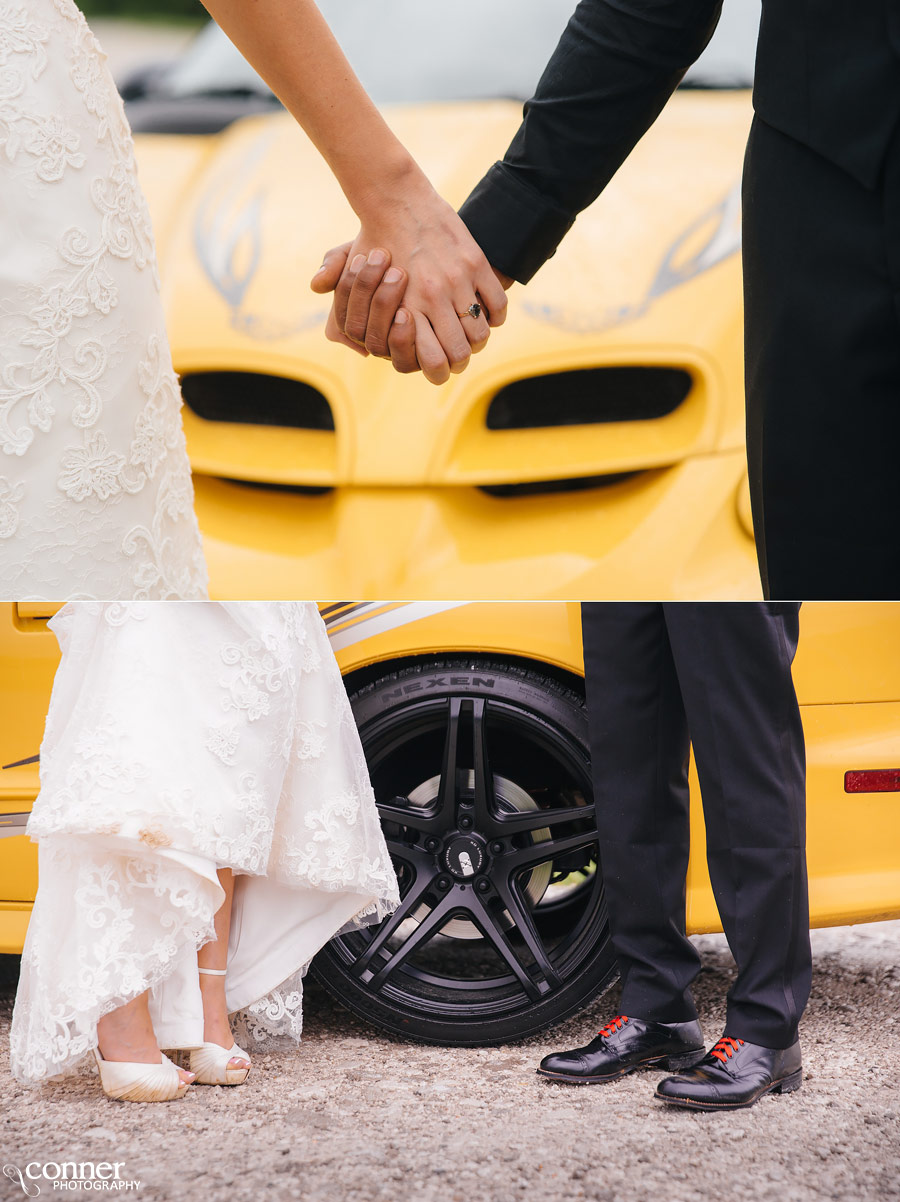 chaumette winery wedding cool car