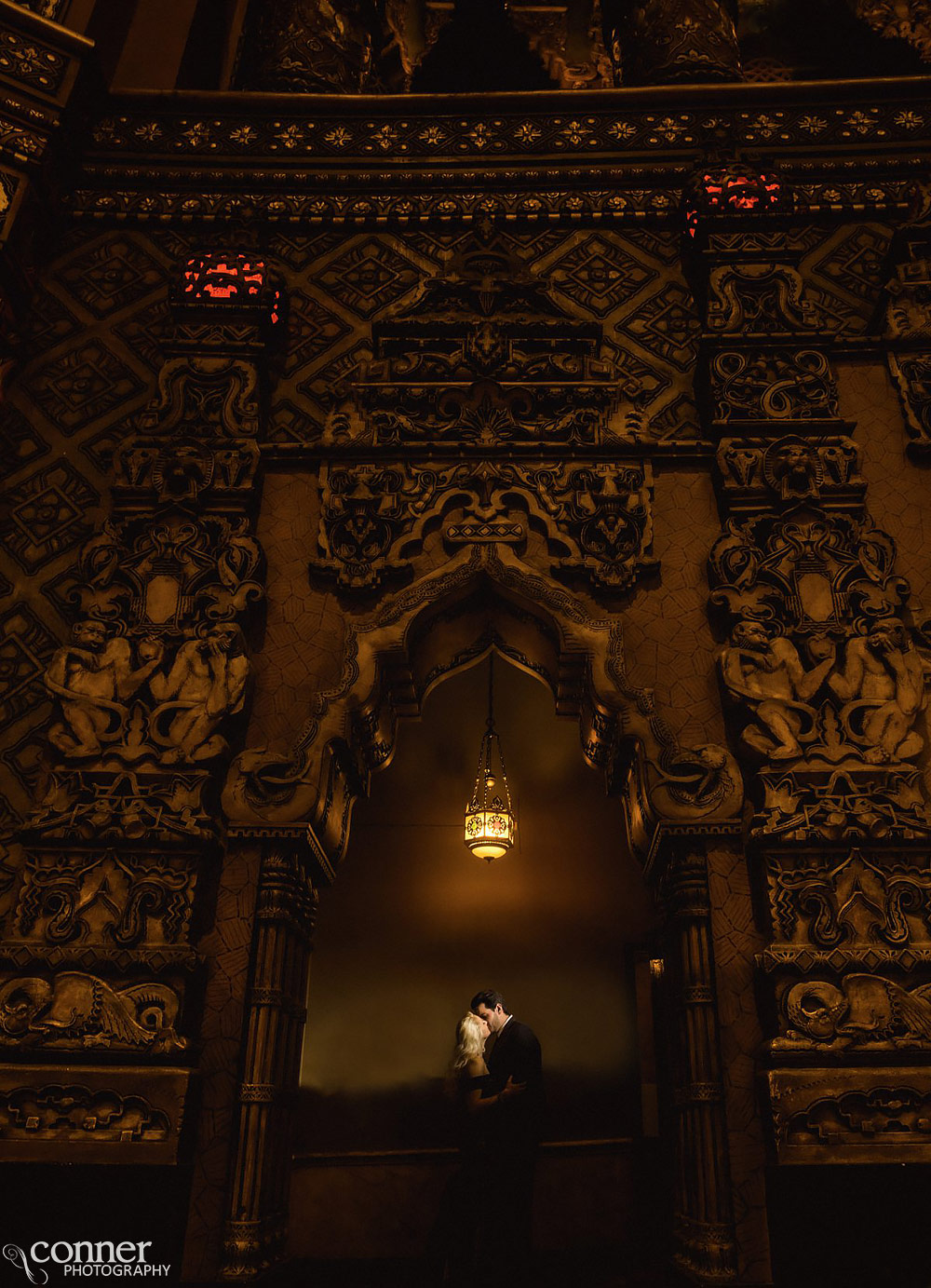 St Louis Fox Theater engagement photo session