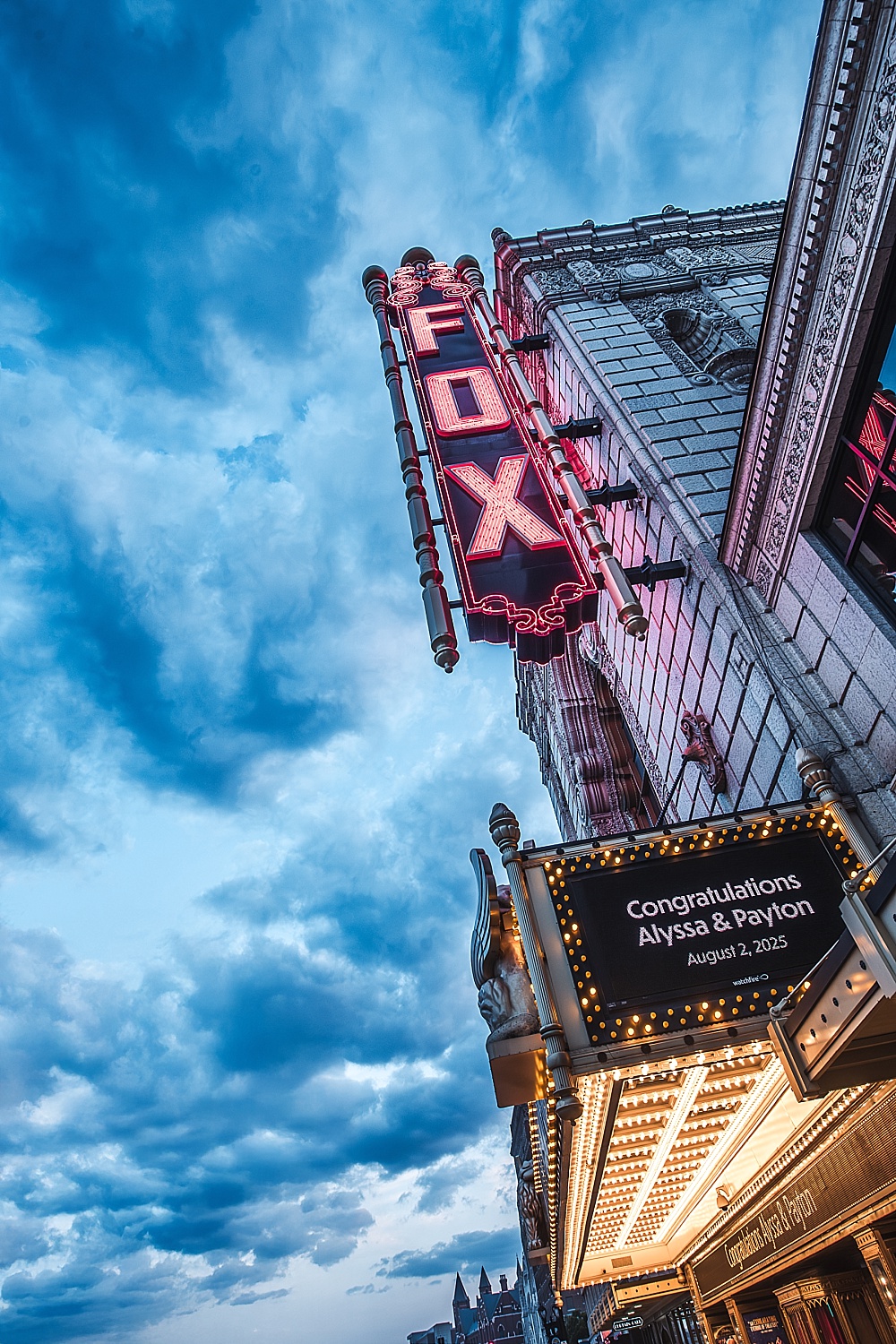 St Louis Fox Theater Wedding Photos